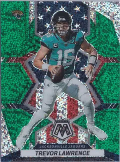 Trevor Lawrence [Green Sparkle] #267 2022 Panini Mosaic Football