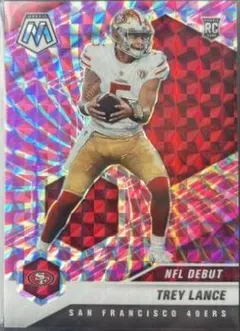 Trey Lance [Pink Swirl Mosaic] #244 2021 Panini Mosaic Football
