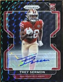 Trey Sermon [Autograph Green Shimmer] #354 2021 Panini Prizm Football