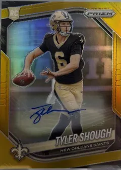 Tyler Shough [Autograph Gold] #327 2025 Panini Prizm Football