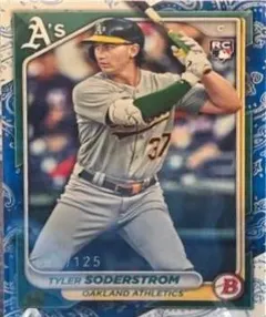 Tyler Soderstrom [Blue Pattern] #15 2024 Bowman Baseball