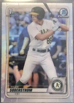 Tyler Soderstrom [Chrome Refractor] #BD-119 2020 Bowman Draft Baseball