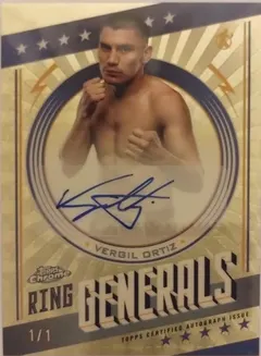 Vergil Ortiz [Superfractor] #RGA-VO 2024 Topps Chrome Ring Generals Autograph Boxing