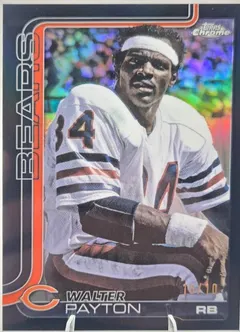 Walter Payton [Black Image Variation] #402 2025 Topps Chrome Football