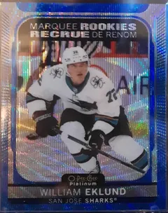 William Eklund [Blue Surge] #298 2021 O Pee Chee Platinum Hockey