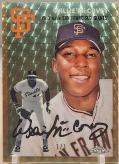 Willie McCovey [Superfractor] #404 2023 Topps Chrome Platinum Anniversary Baseball