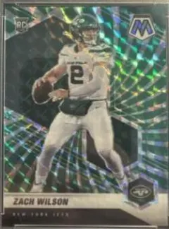 Zach Wilson [Green Swirl Mosaic] #302 2021 Panini Mosaic Football