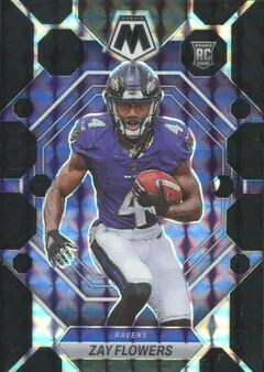 Zay Flowers [Black] #380 2023 Panini Mosaic Football