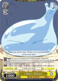 3 Rules Rimuru (That Time I Got Reincarnated as a Slime Vol.2)