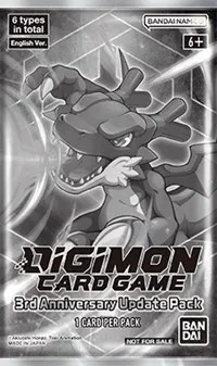3rd Anniversary Update Pack (Digimon Promotion Cards) — Digimon Card Game Card Value