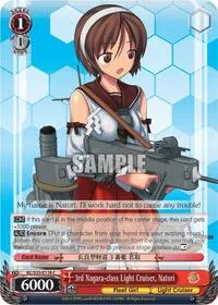 3rd Nagara class Light Cruiser Natori (KanColle) — Weiss Schwarz Card Value