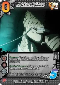 A Masters Pride (UniVersus: My Hero Academia: League of Villains)