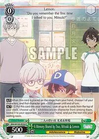 A Memory Shared by Two Mitsuki and Lemon (Makeine: Too Many Losing Heroines!)