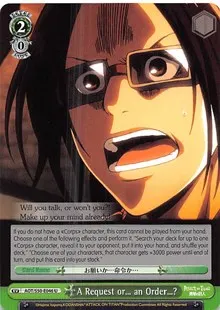A Request or an Order (Attack on Titan Vol. 2)