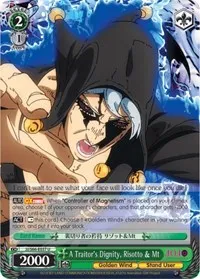 A Traitors Dignity Risotto and Mt (JoJo's Bizarre Adventure: Golden Wind) — Weiss Schwarz Card Value