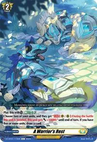 A Warriors Rest (DZ-BT01: Fated Clash) — Cardfight Vanguard Card Value