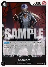 Absalom (Wings of the Captain) — One Piece Card Game Card Value