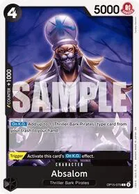 Absalom (Adventure on Kami's Island) — One Piece Card Game Card Value