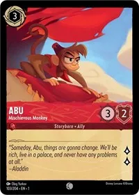 Abu Mischievous Monkey (The First Chapter) — Lorcana TCG Card Value