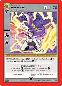 Adam Ackler (Nightfall: First Edition) — MetaZoo Card Value