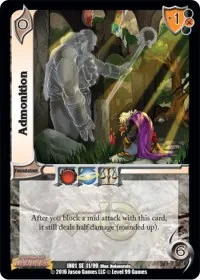 Admonition (World of Indines) — UniVersus Card Value