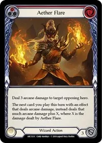 Aether Flare Red (Arcane Rising) — Flesh & Blood TCG Card Value