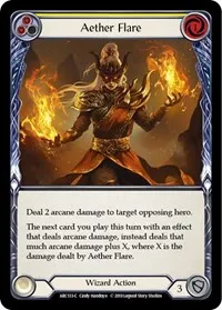 Aether Flare Yellow (Arcane Rising) — Flesh & Blood TCG Card Value