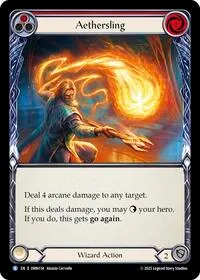 Aethersling Red (Omens of the Third Age) — Flesh & Blood TCG Card Value