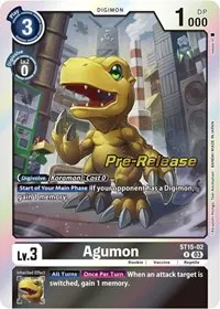 Agumon (Starter Deck 15: Dragon of Courage Pre-Release Cards)