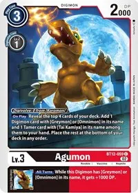 Agumon BT12 059 (Across Time)