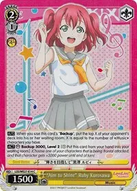 Aim to Shine Ruby Kurosawa Parallel Foil (Love Live! Sunshine!! Extra Booster)