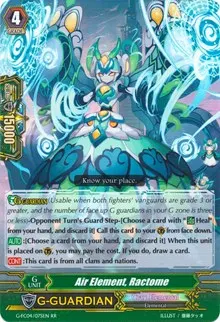 Air Element Ractome (G-FC04: Fighters Collection 2017)