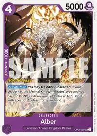 Alber (Two Legends Pre-Release Cards)