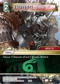 Alexander (Boss Deck: Final Fantasy VII)