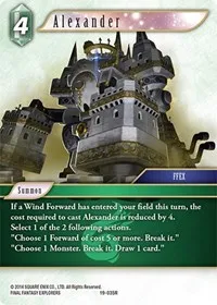 Alexander (From Nightmares) — Final Fantasy TCG Card Value