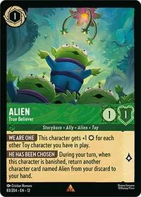 Alien True Believer (Wilds Unknown) — Lorcana TCG Card Value