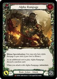 Alpha Rampage (Classic Battles: Rhinar vs Dorinthea)