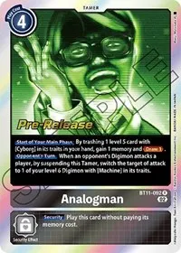 Analogman (Dimensional Phase Pre-Release Cards)
