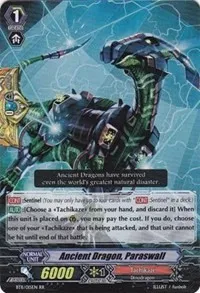 Ancient Dragon Paraswall (BT11: Seal Dragons Unleashed) — Cardfight Vanguard Card Value