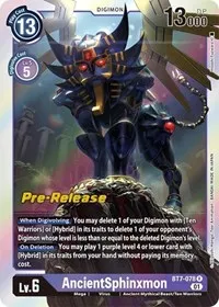 AncientSphinxmon (Next Adventure Pre-Release Cards) — Digimon Card Game Card Value