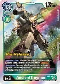AncientTroymon (Double Diamond Pre-Release Cards) — Digimon Card Game Card Value