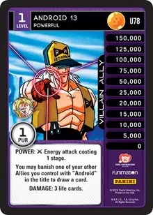 Android 13 Powerful (Panini: Vengeance) — Dragon Ball Z TCG Card Value