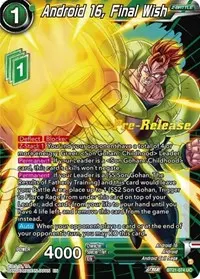 Android 16 Final Wish (Wild Resurgence Pre-Release Cards)