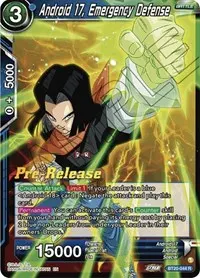 Android 17 Emergency Defense (Power Absorbed Pre-Release Cards)