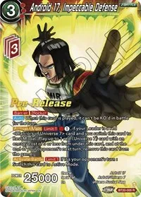 Android 17 Impeccable Defense (Power Absorbed Pre-Release Cards) — Dragon Ball Super CCG Card Value