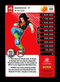 Android 17 In Action Rainbow Parallel Foil (Panini: Evolution)