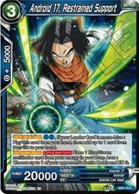Android 17 Restrained Support (Battle Evolution Booster) — Dragon Ball Super CCG Card Value