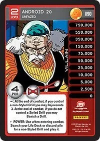 Android 20 Unfazed (Panini: Evolution) — Dragon Ball Z TCG Card Value
