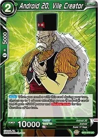 Android 20 Vile Creator (Miraculous Revival) — Dragon Ball Super CCG Card Value