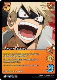 Angry Yelling (UniVersus: My Hero Academia: Jet Burn)